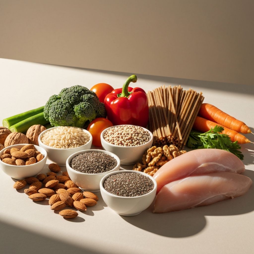 Various healthy foods